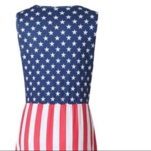Stars & Stripes United States American flag dress - Picture 3 of 6